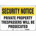 Safety Sign 14 inx20 in Aluminum