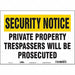 Safety Sign 10 in x 14 in Vinyl