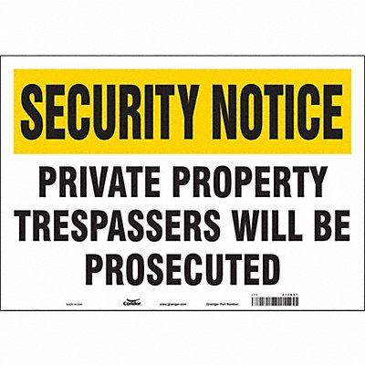 Safety Sign 14 inx20 in Vinyl