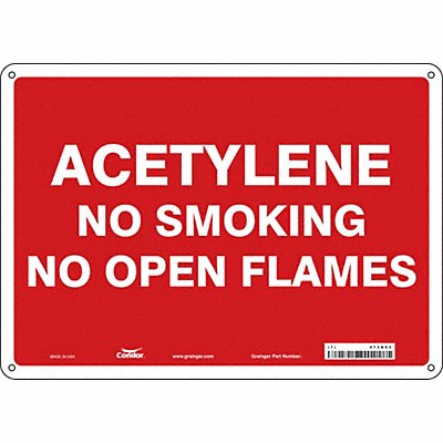 Safety Sign 10 in x 14 in Polyethylene