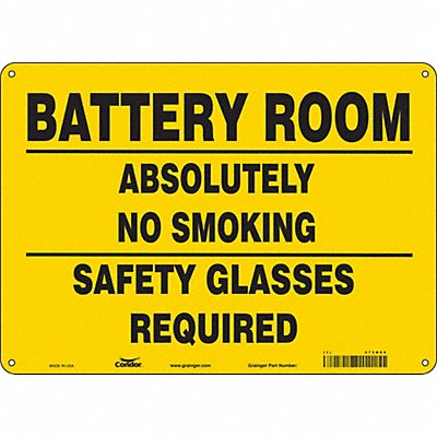 Safety Sign 10 inx14 in Polyethylene