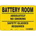 Safety Sign 7 inx10 in Vinyl