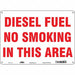 Safety Sign 10 in x 14 in Polyethylene