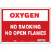 Safety Sign 10 inx14 in Polyethylene