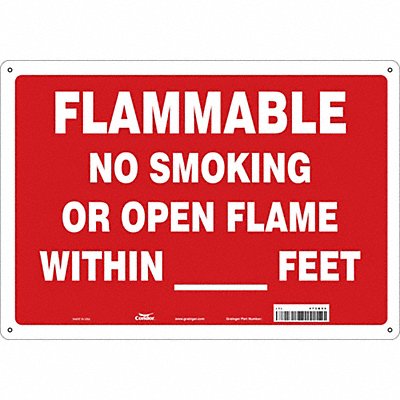 Safety Sign 14 in x 20 in Aluminum