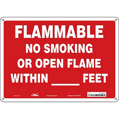 Safety Sign 10 in x 14 in Polyethylene