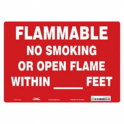 Safety Sign 10 in x 14 in Vinyl