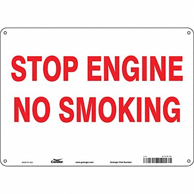 Safety Sign 10 in x 14 in Aluminum