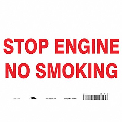 Safety Sign 7 inx10 in Vinyl