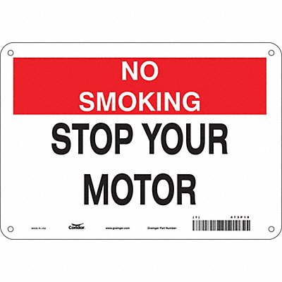 Safety Sign 7 inx10 in Polyethylene