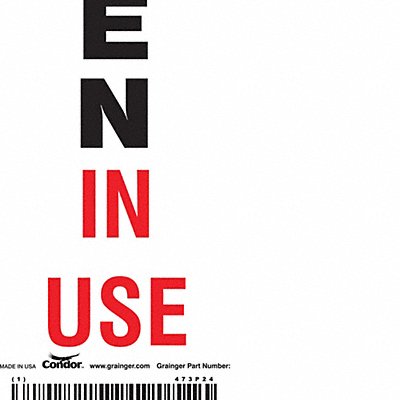 Safety Sign 10in x 3.5in Polyethylene