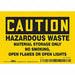 Safety Sign 3.5in x 5in Vinyl