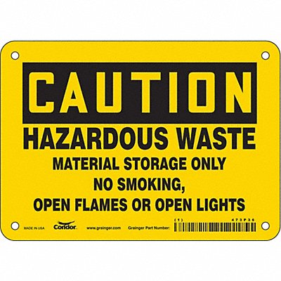 Safety Sign 5 inx7 in Vinyl