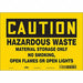 Safety Sign 7 inx10 in Vinyl