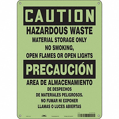 Safety Sign 14 in x 10 in Polyethylene