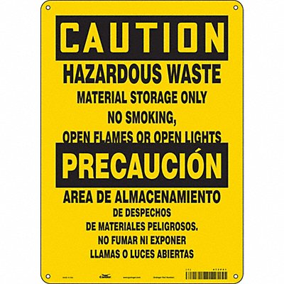 Safety Sign 14 in x 10 in Polyethylene