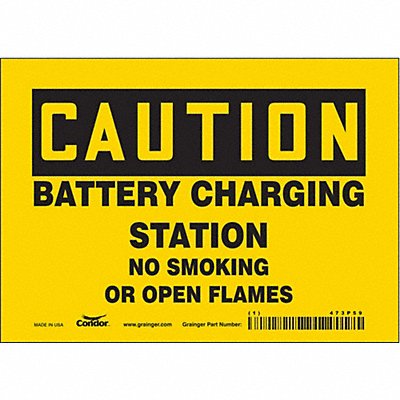 Safety Sign 5 inx7 in Vinyl