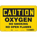 J8413 No Smoking Sign 7 in x 10 in Aluminum