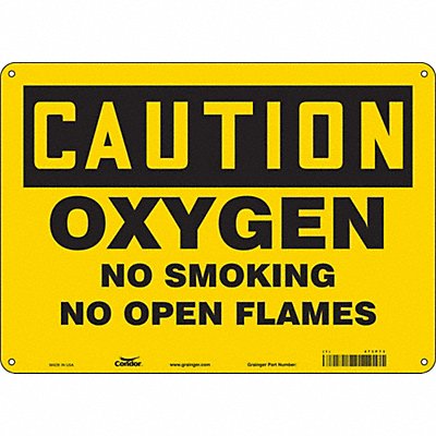 J8413 Safety Sign 10 inx14 in Polyethylene