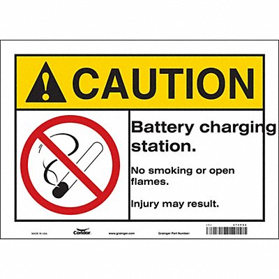 Safety Sign 10 inx14 in Vinyl