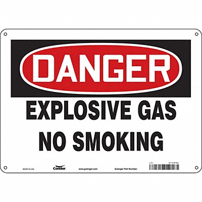 Safety Sign 10 inx14 in Aluminum