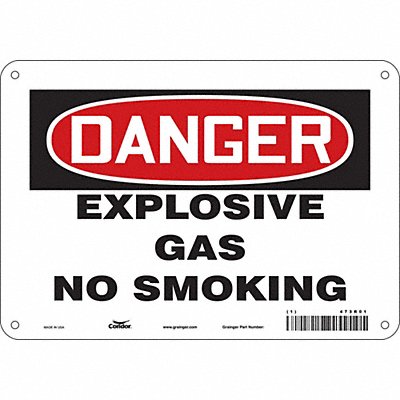 Safety Sign 7 in x 10 in Aluminum