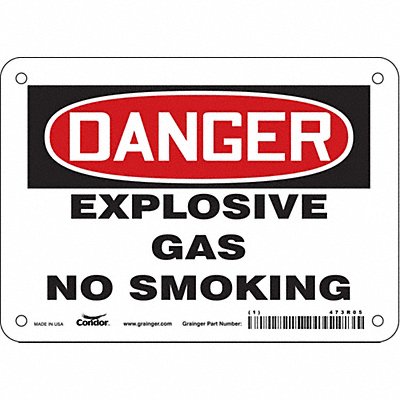 Safety Sign 5 in x 7 in Vinyl