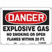 Safety Sign 10 in x 14 in Aluminum