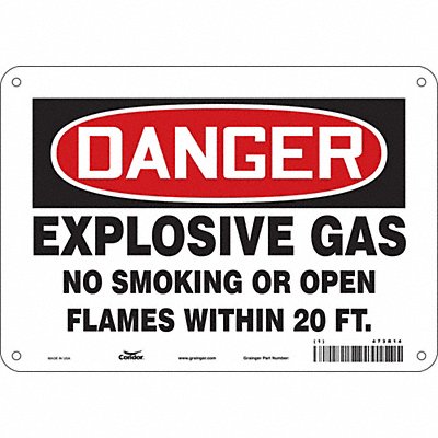 Safety Sign 7 inx10 in Polyethylene