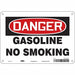 No Smoking Sign 7 in x 10 in Aluminum