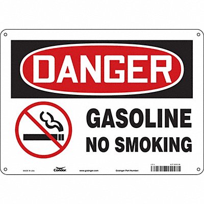 Safety Sign 10 in x 14 in Aluminum