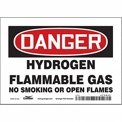 Safety Sign 5 inx7 in Vinyl
