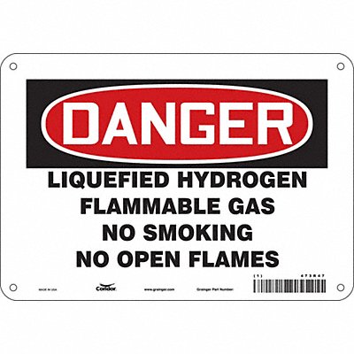 Safety Sign 7 in x 10 in Polyethylene