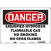 Safety Sign 10 in x 14 in Polyethylene
