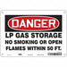 No Smoking Sign 7 in x 10 in Aluminum