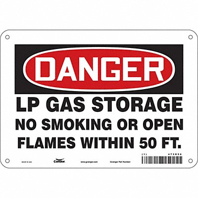 Safety Sign 7 inx10 in Polyethylene