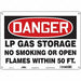 Safety Sign 10 inx14 in Polyethylene