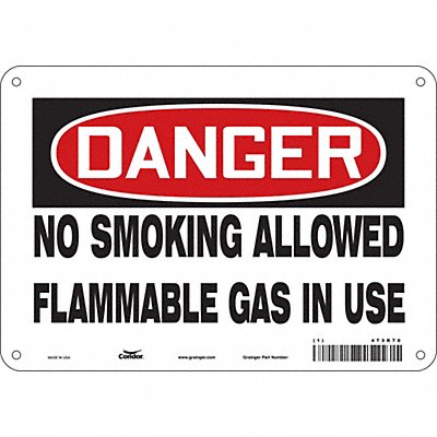 Safety Sign 7 in x 10 in Aluminum
