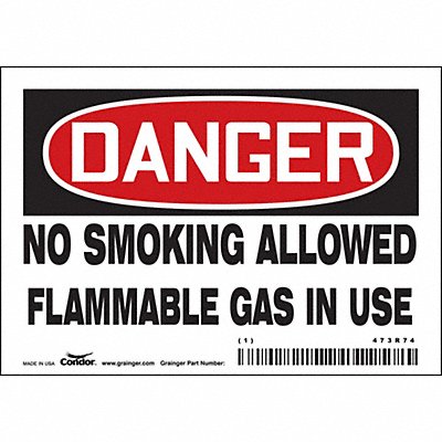 Safety Sign 3.5in x 5in Vinyl