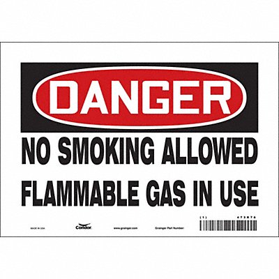 Safety Sign 7 inx10 in Vinyl
