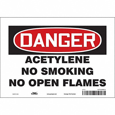 Safety Sign 7 inx10 in Vinyl