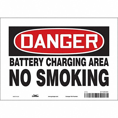 Safety Sign 7 inx10 in Vinyl