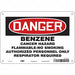 Safety Sign 7 inx10 in Polyethylene