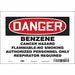 Safety Sign 7 inx10 in Vinyl