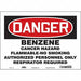 Safety Sign 10 in x 14 in Vinyl