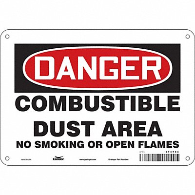 Safety Sign 7 inx10 in Polyethylene