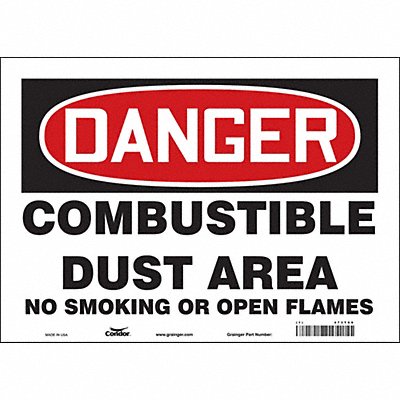 Safety Sign 10 inx14 in Vinyl