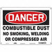 Safety Sign 10 in x 14 in Polyethylene