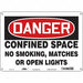 Safety Sign 10 in x 14 in Polyethylene