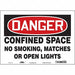Safety Sign 10 in x 14 in Vinyl